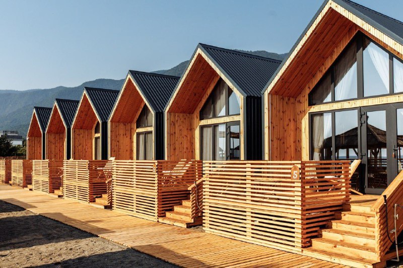 БОХО КОТТЕДЖИ У МОРЯ С БАССЕЙНОМ фото 1